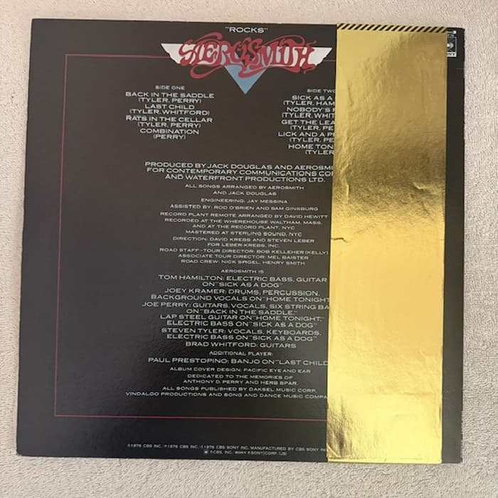 AEROSMITH - ROCKS - JPY PRESS - 1978 - OBI - VG++ - Rebel Rebel Records