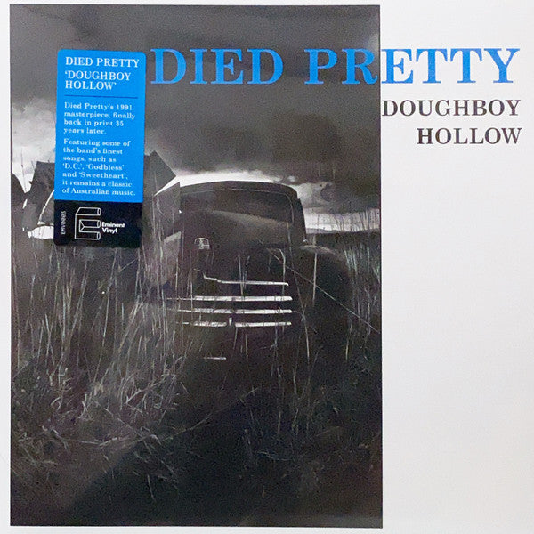 Album cover for 'Died Pretty' by Doughboy Hollow with a vintage truck and blue label.