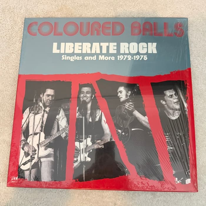 COLOURED BALLS - Liberate Rock - Double LP (Singles & More 1972-75) Red Vinyl - Rebel Rebel Records