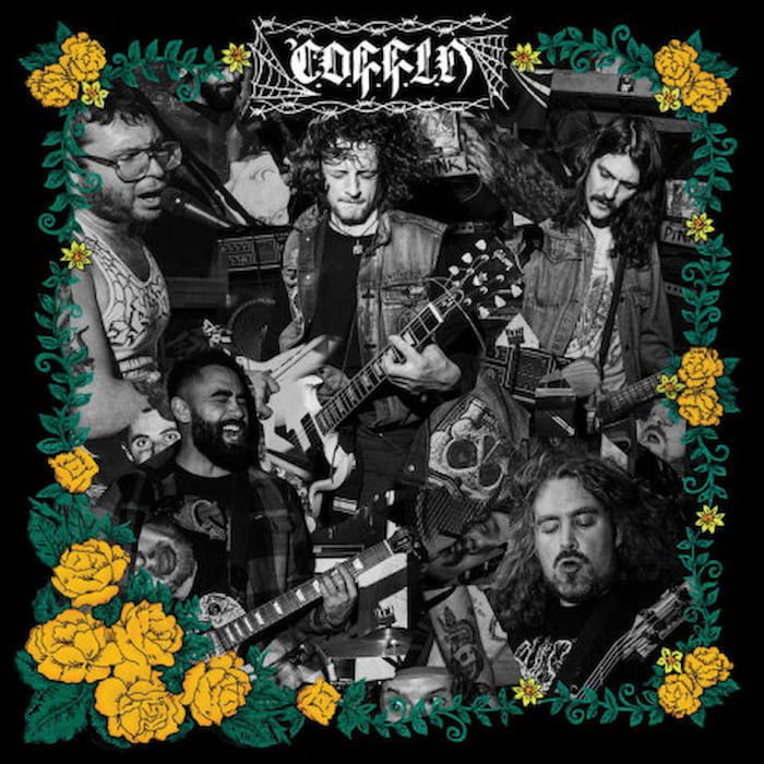 C.O.F.F.I.N. – Children of Finland Fighting in Norway LP, marble coloured vinyl record, Legless Records, Australian punk