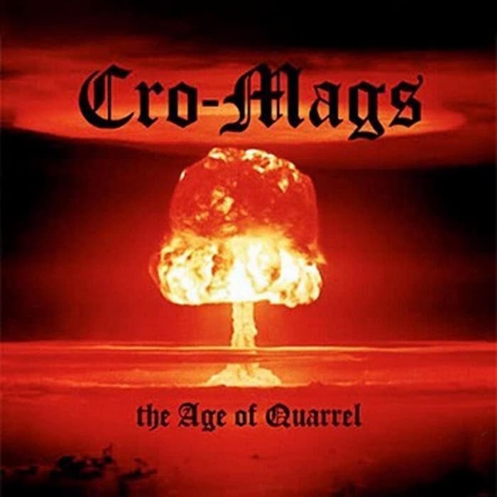 Album cover with a nuclear explosion and 'Cro-Mags' text on a red background